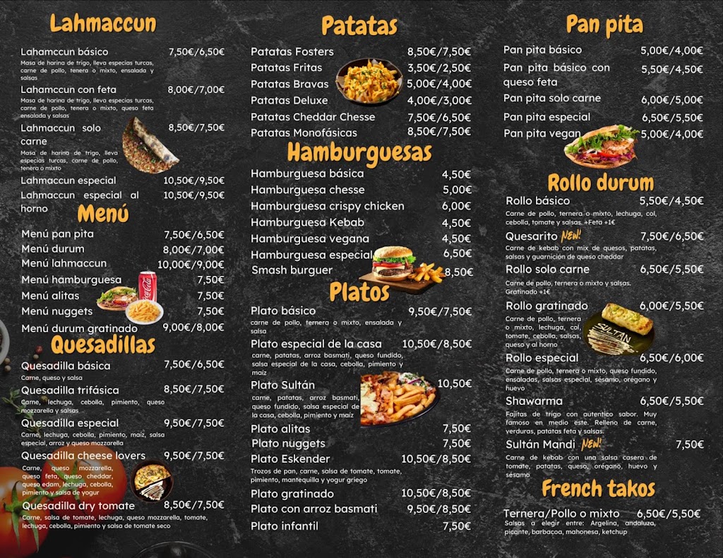 Doner Kebab Aguilas Kebab House — Carta
