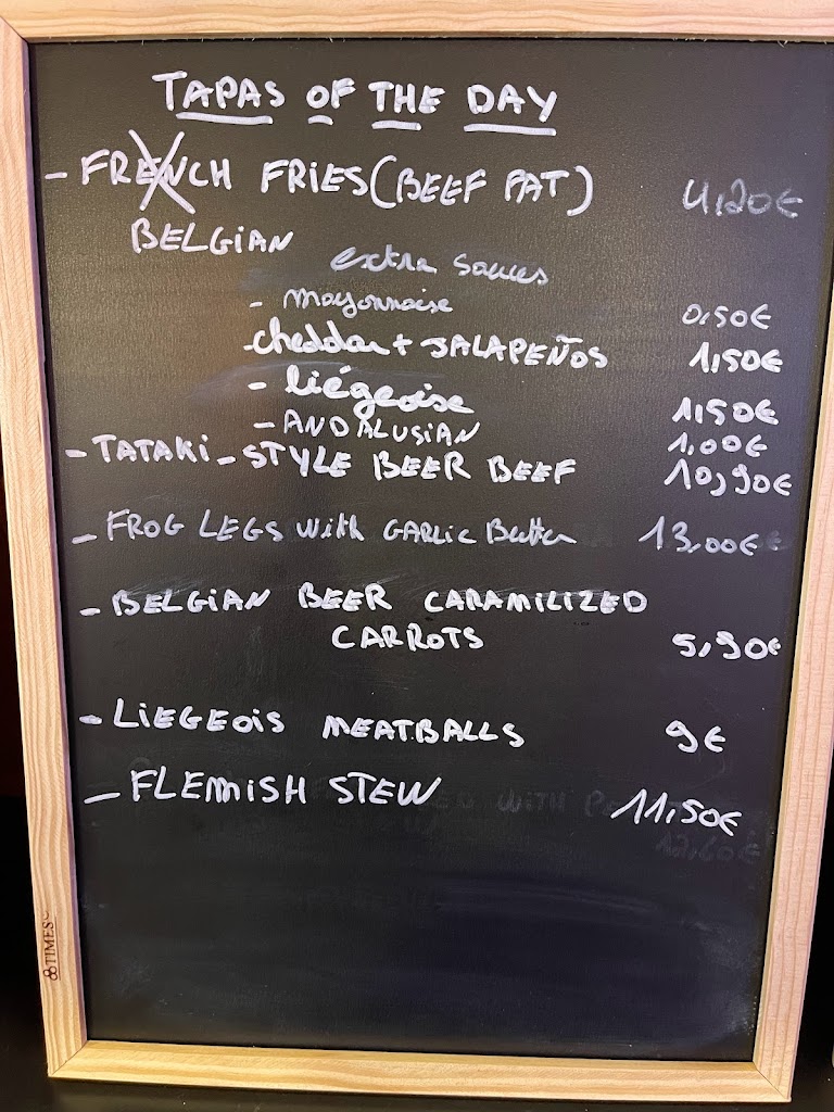 Trampa bar tapas — Carta