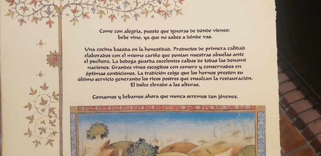 Restaurante La Alacena de Tres Cantos — Carta