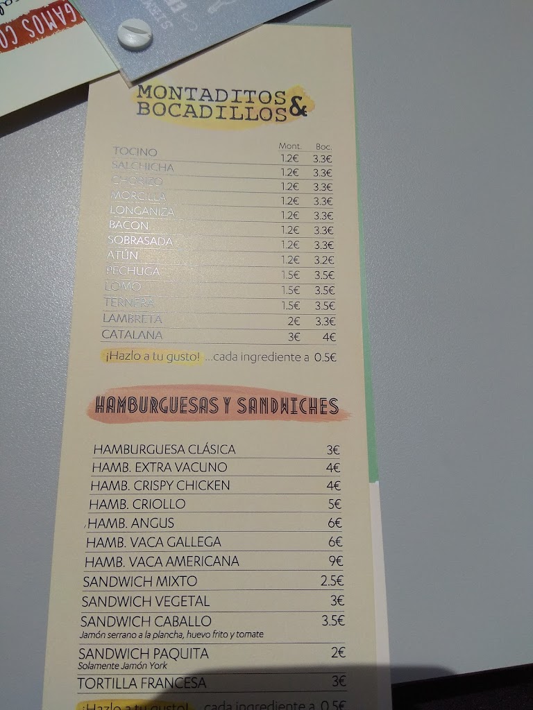 Restaurante El Chaparral del Jardin Jumilla — Carta