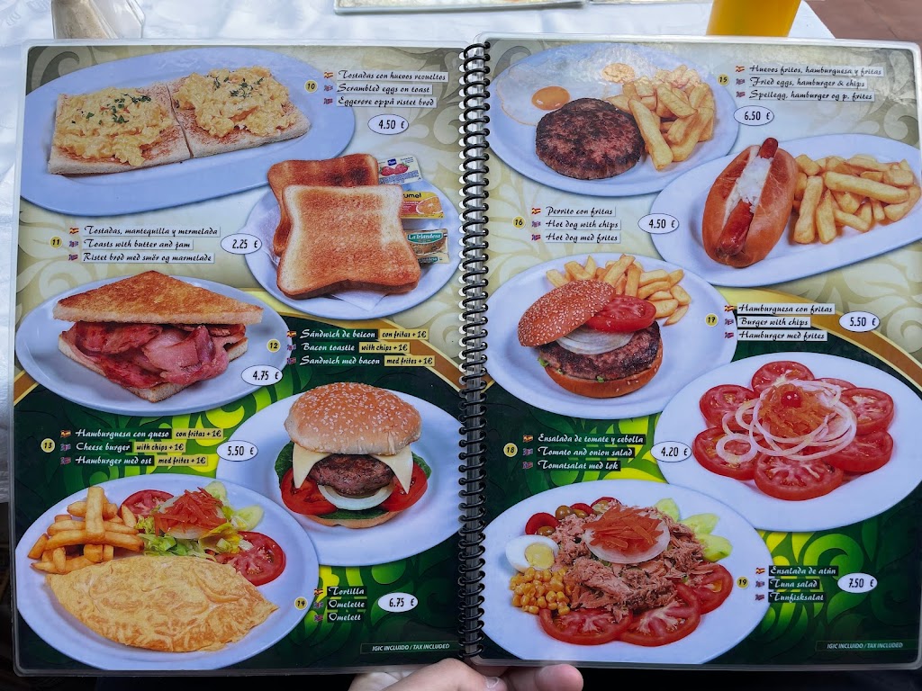 Restaurante El Duke — Carta
