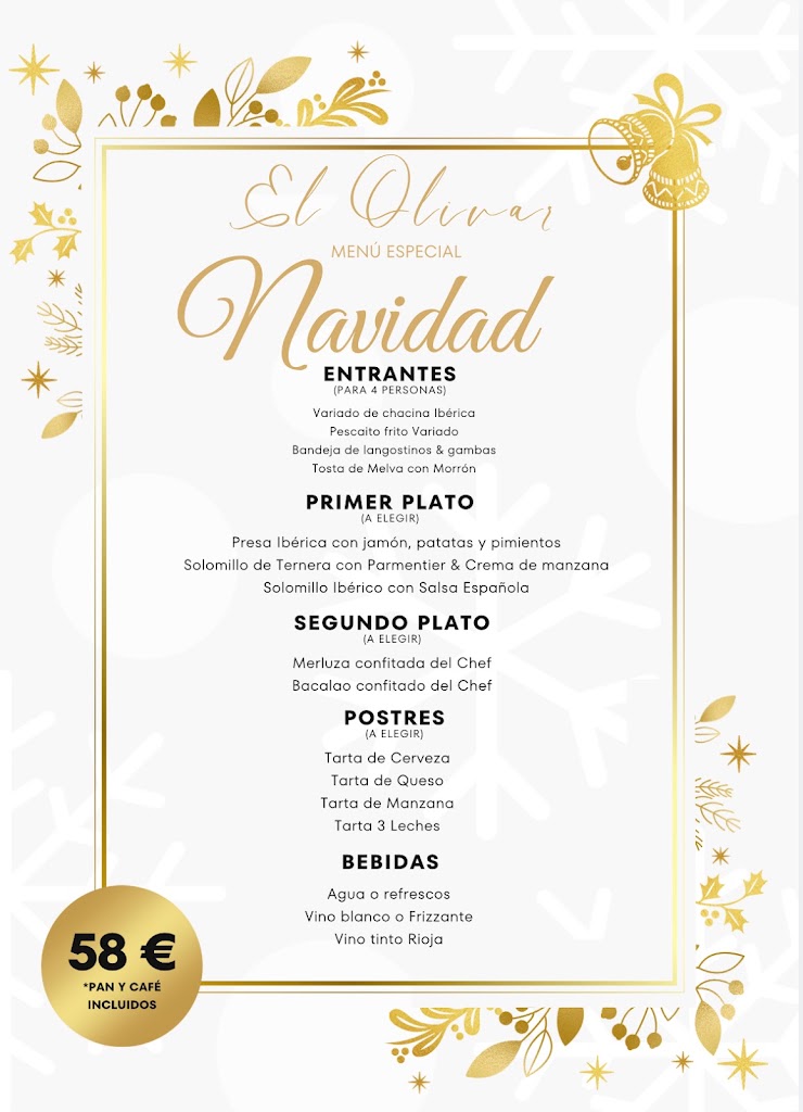 Restaurante El Olivar de Dos Hermanas — Carta