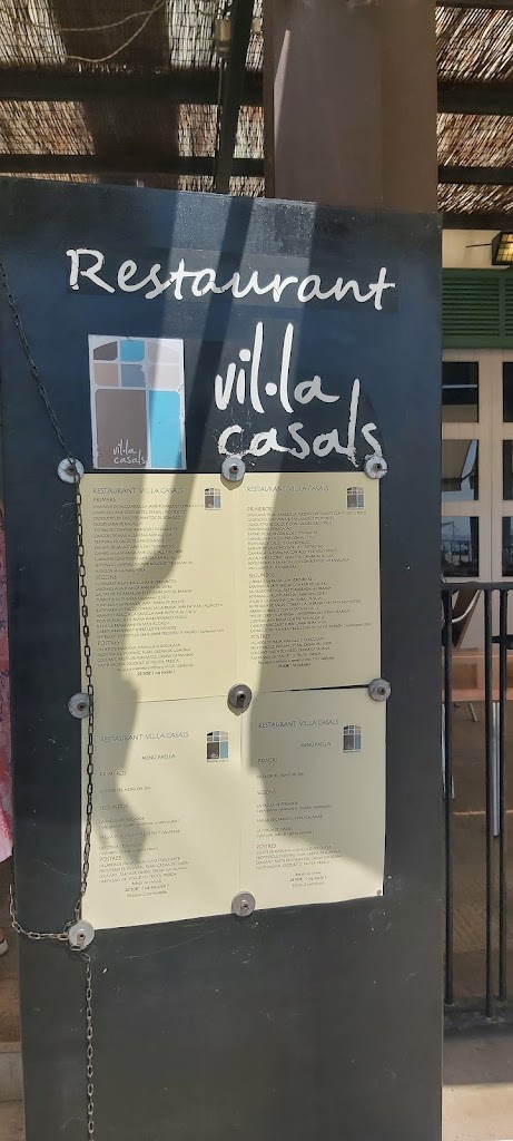 Restaurant Vil*la Casals — Carta