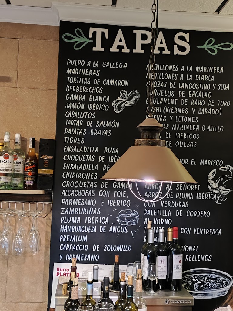 Bar EL CASTILLO — Carta