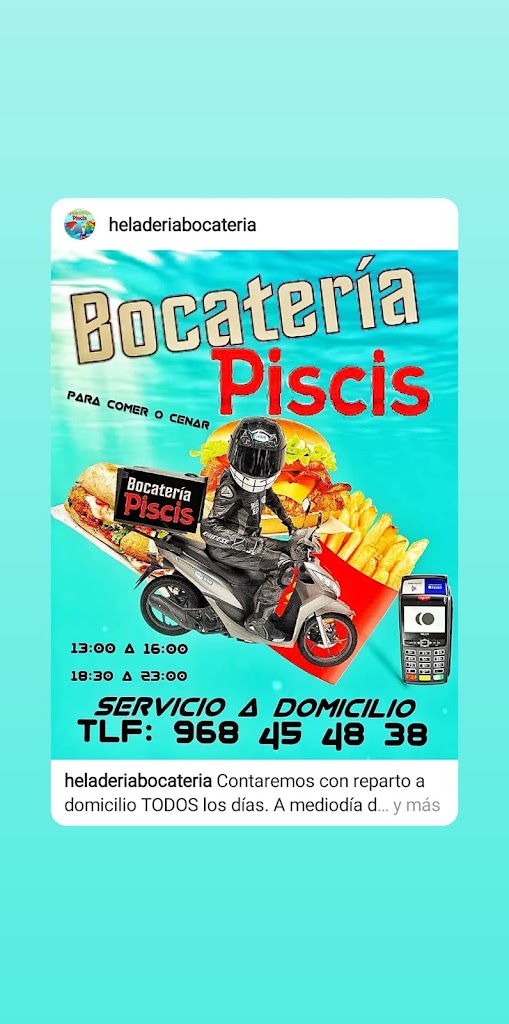 Heladeria Bocateria Piscis — Del propietario