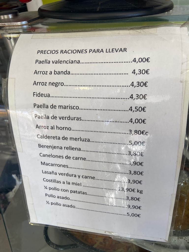 Bar Restaurante Reis-K — Carta