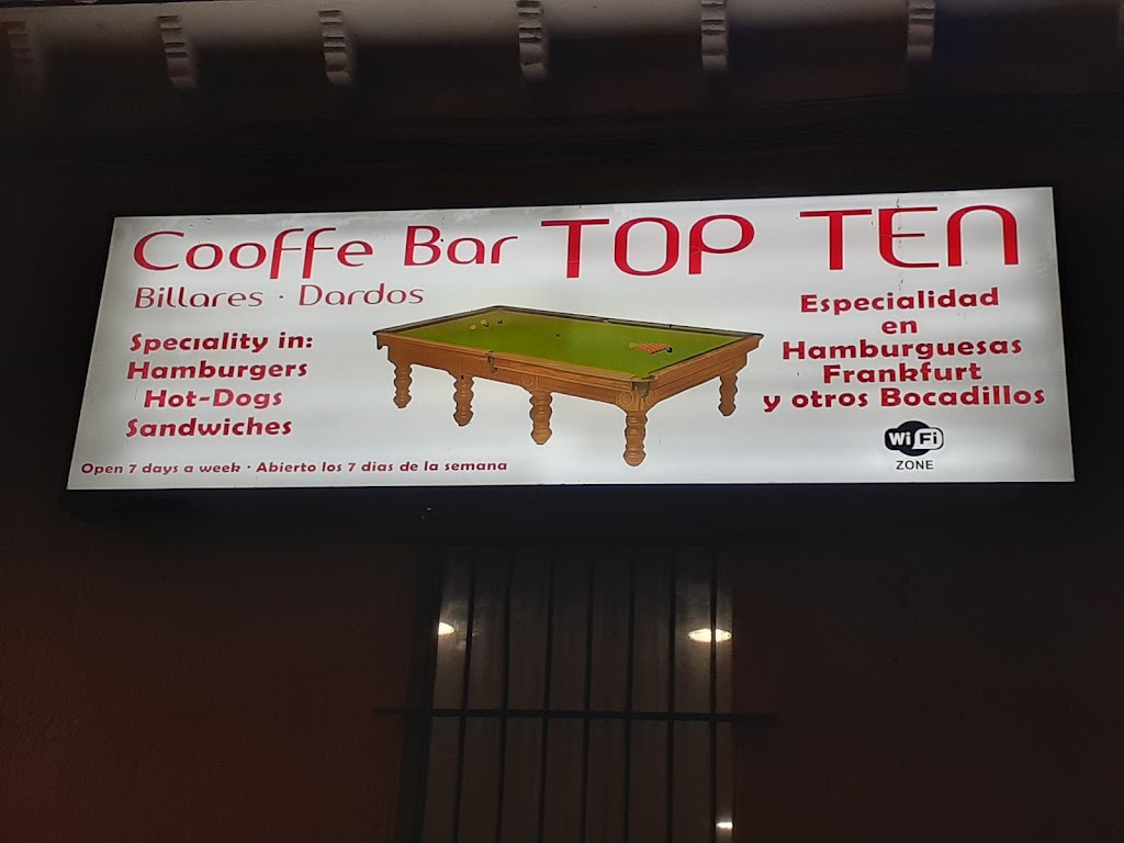 Cooffe Bar Top Ten — Carta