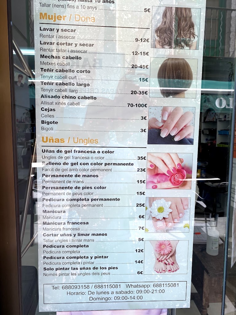 perruqueria pekin — Carta