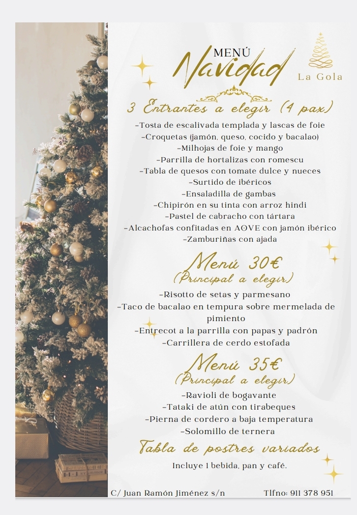 La Gola (Comer y Beber) — Carta