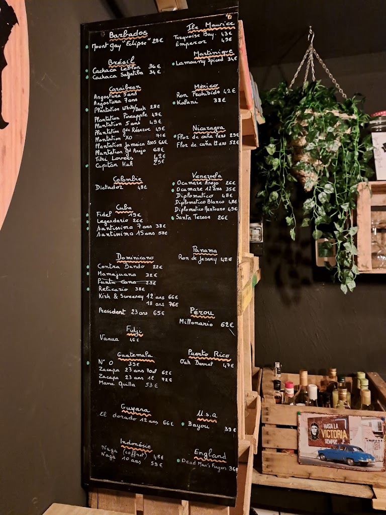 Dark RHUM WAY Cafe — Carta