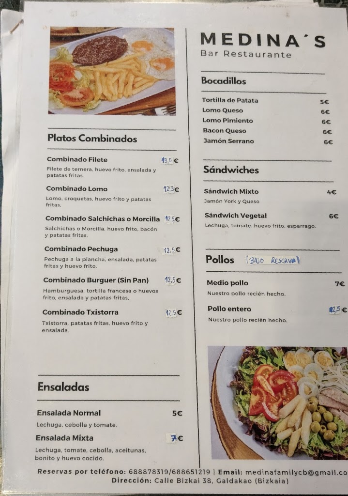 Medina's — Carta