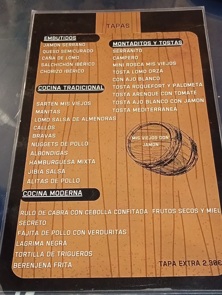 Mis viejos Don Jamon ll — Carta