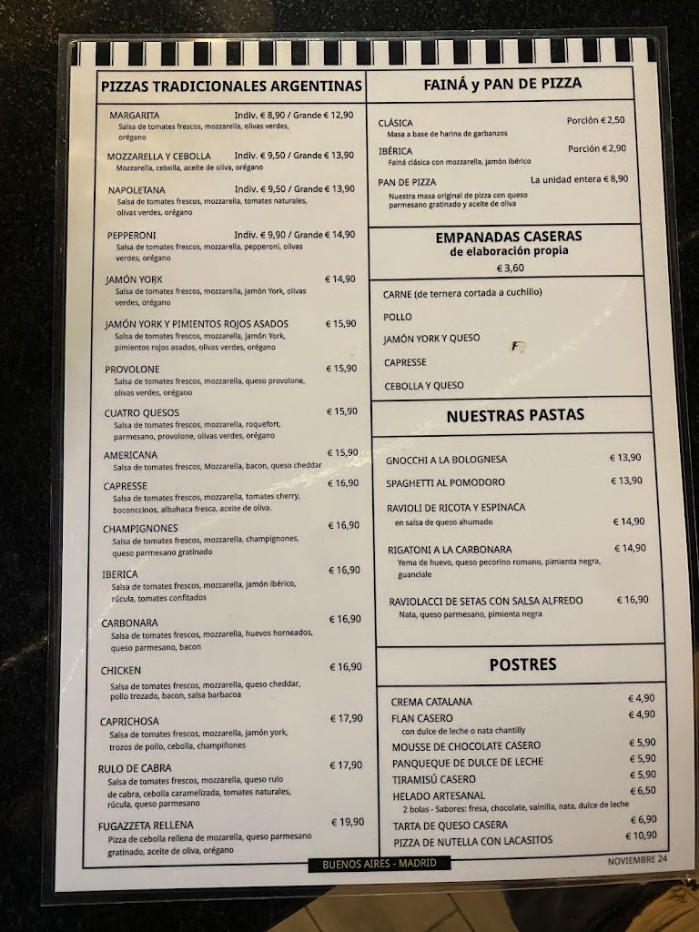La Vicca — Carta