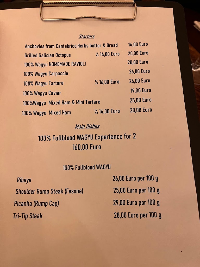 3 RAICES STEAKHOUSE & WINEBAR — Carta