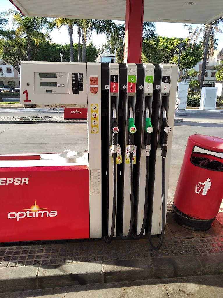 Estacion de servicio Cepsa — Surtidor de combustible