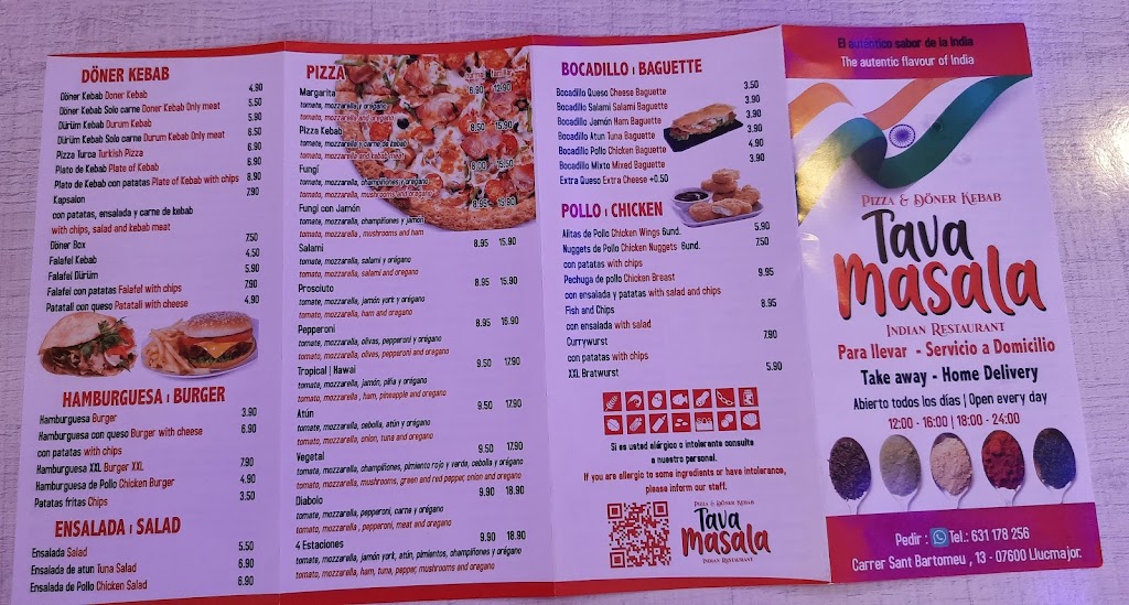 Tava Masala — Carta