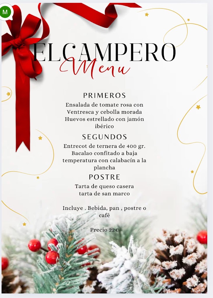 El Campero. Restaurante & Take away — Carta