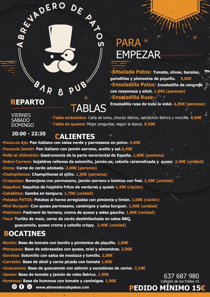 Abrevadero de Patos — Carta