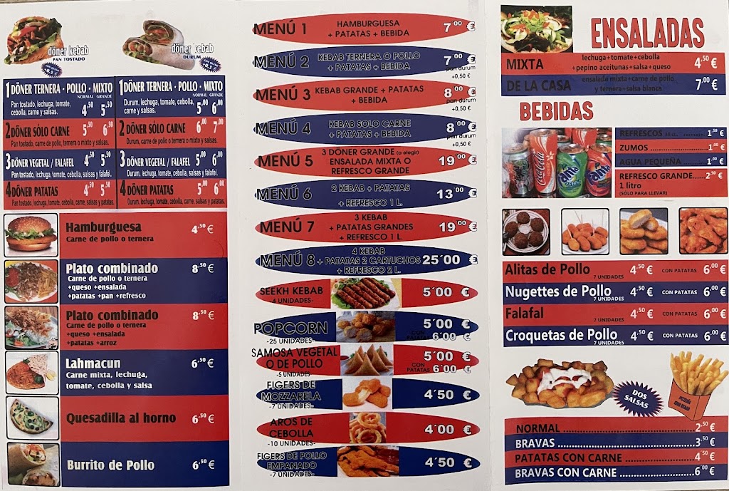 PIZZERIA KING KEBAB — Carta