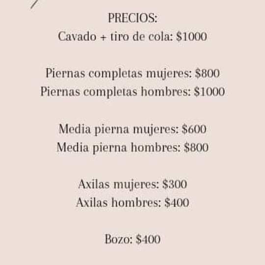 Atico Spa & Estetica — Carta