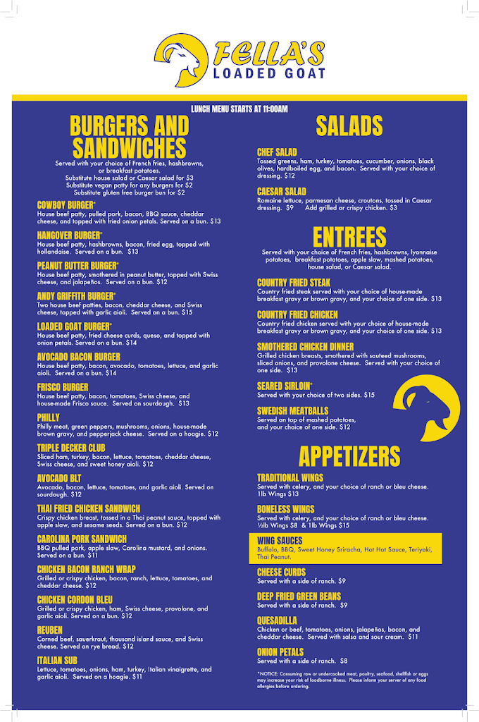  Fella's Loaded Goat Restaurant & Bar