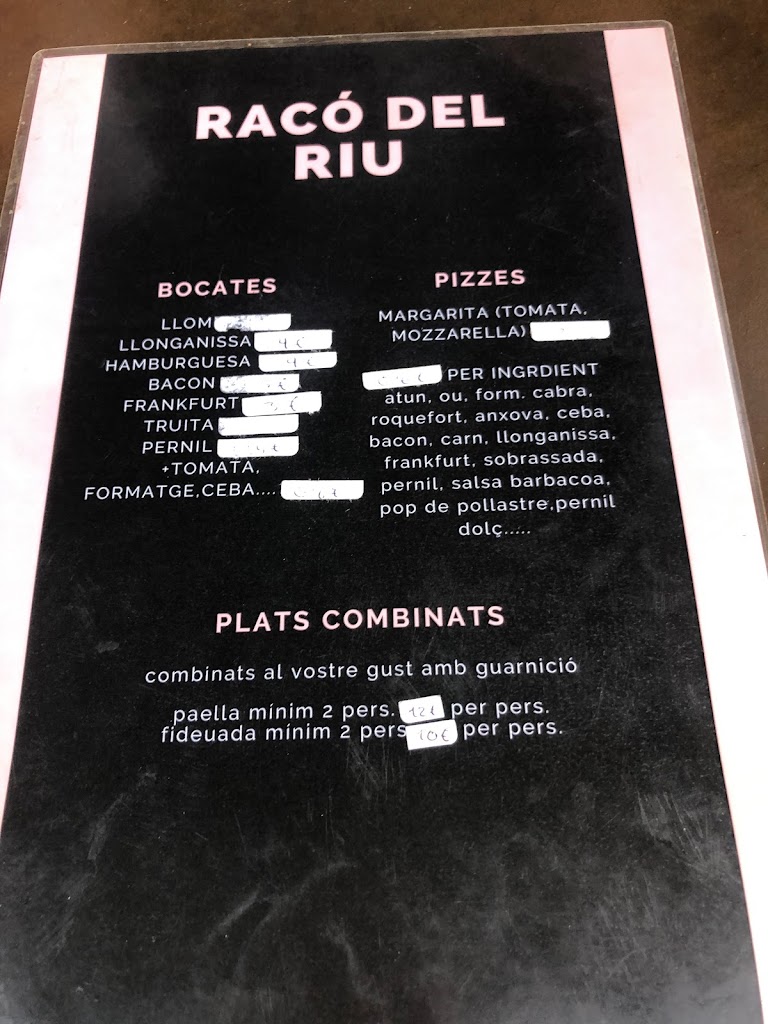 Raco Music Bar — Carta