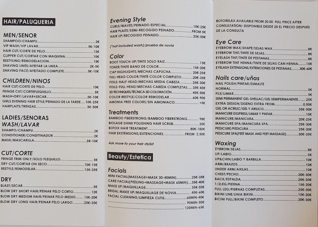 Hair & Beauty Deluks — Carta