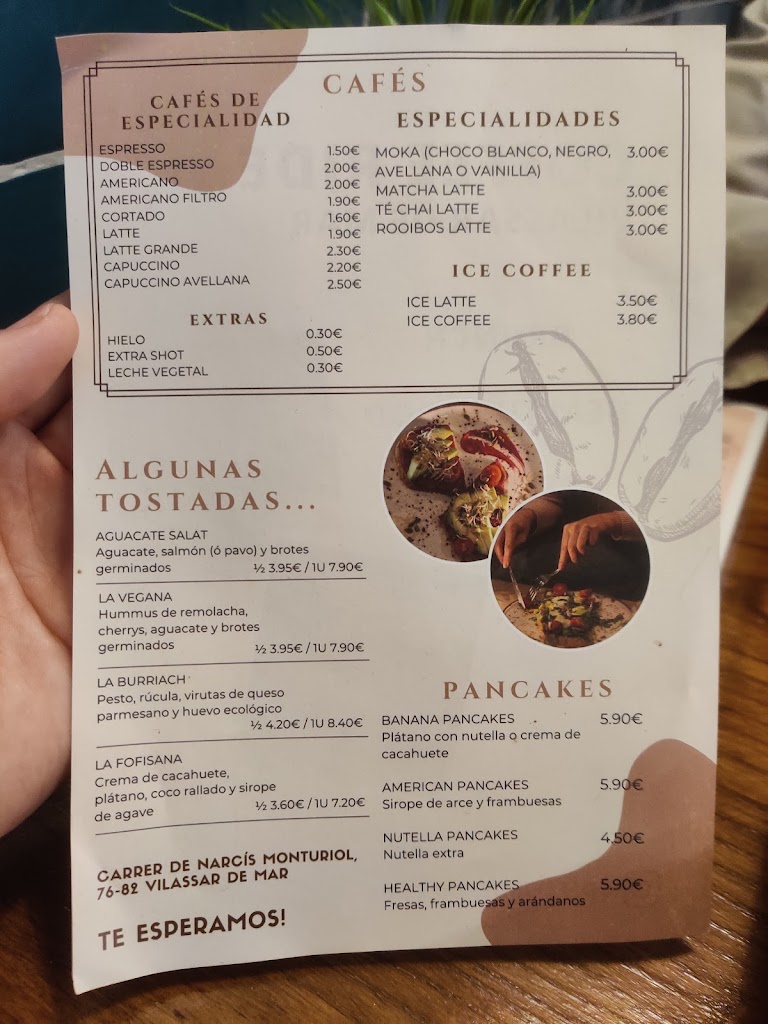Coffee Ride Maresme — Carta