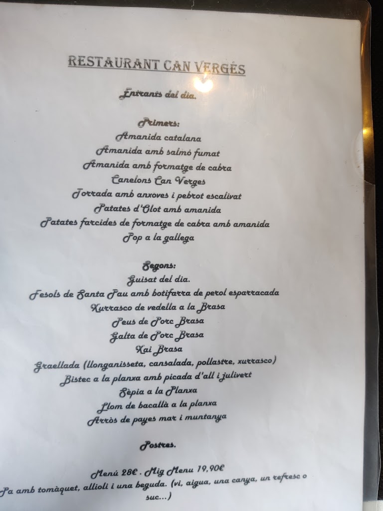 Restaurant Can Verges — Restaurant Can Bastans