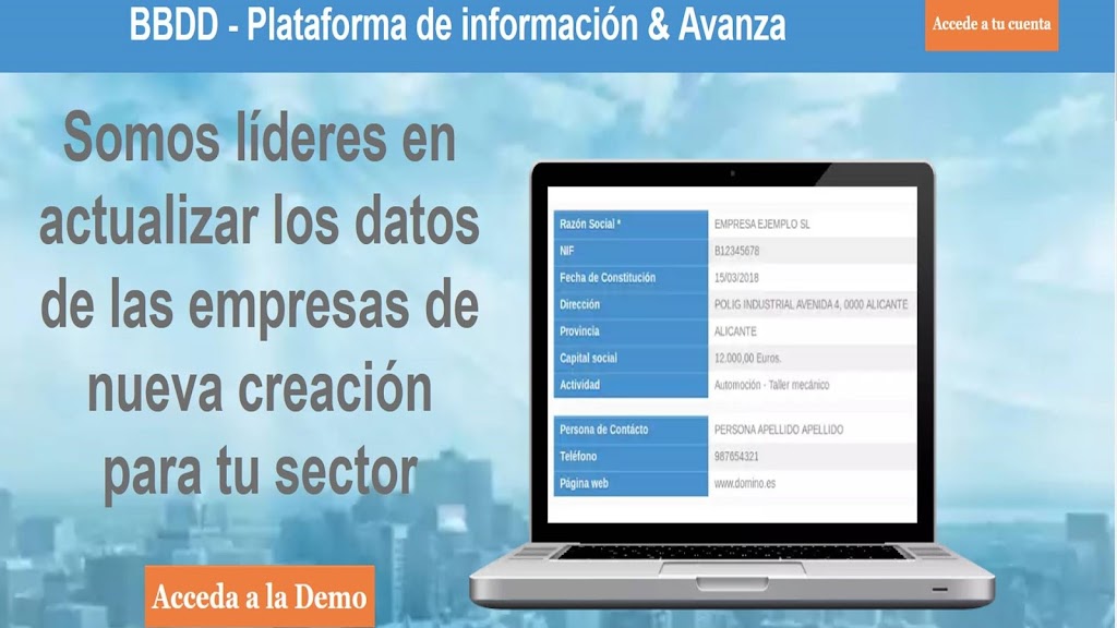 BBDD PLATAFORMA DE INFORMACION