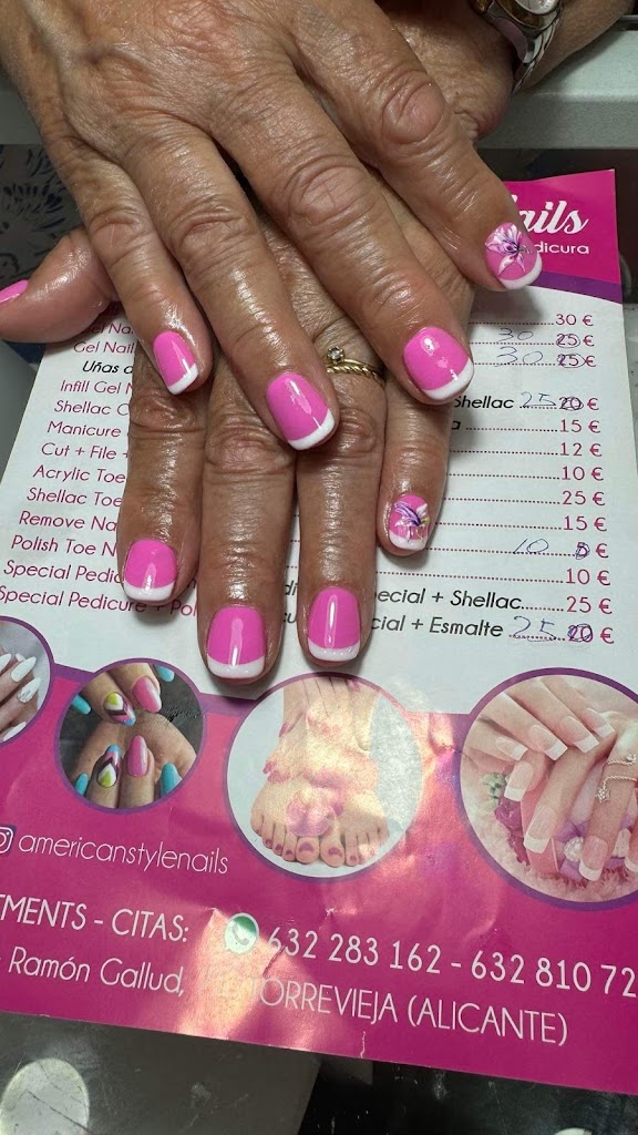 American Style Nails Torrevieja — Carta