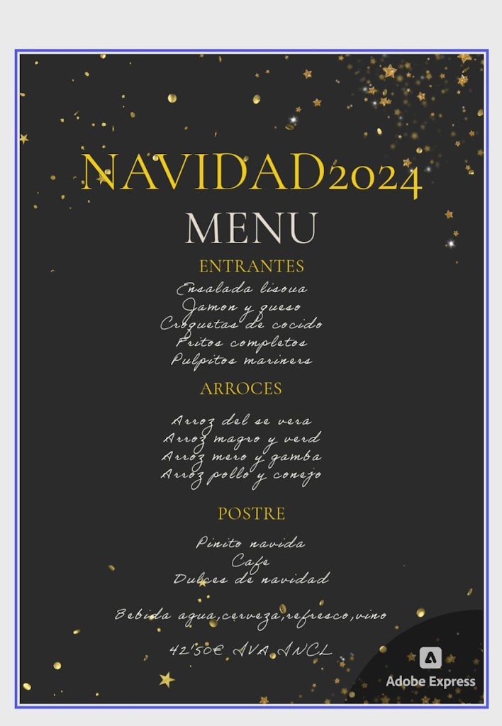 Restaurante Sevilla — Carta