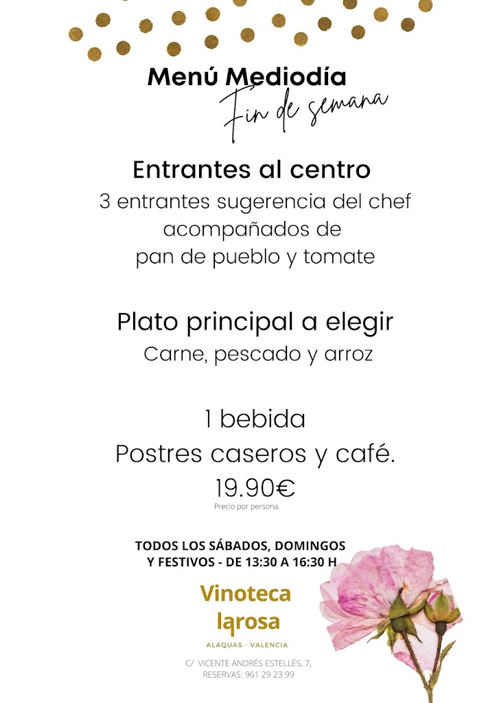 Vinoteca LaRosa — Carta