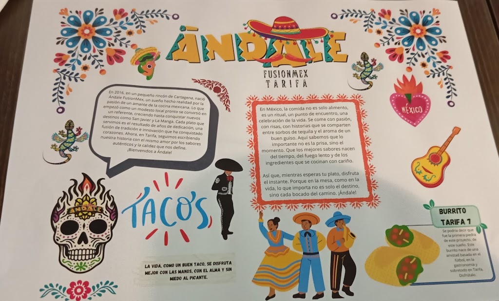 Andale FusionMex — Carta