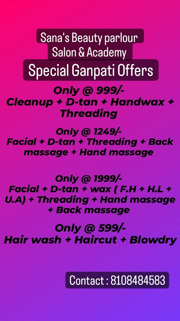 Sana S Beauty Parlour Spa Classes Only For Ladies