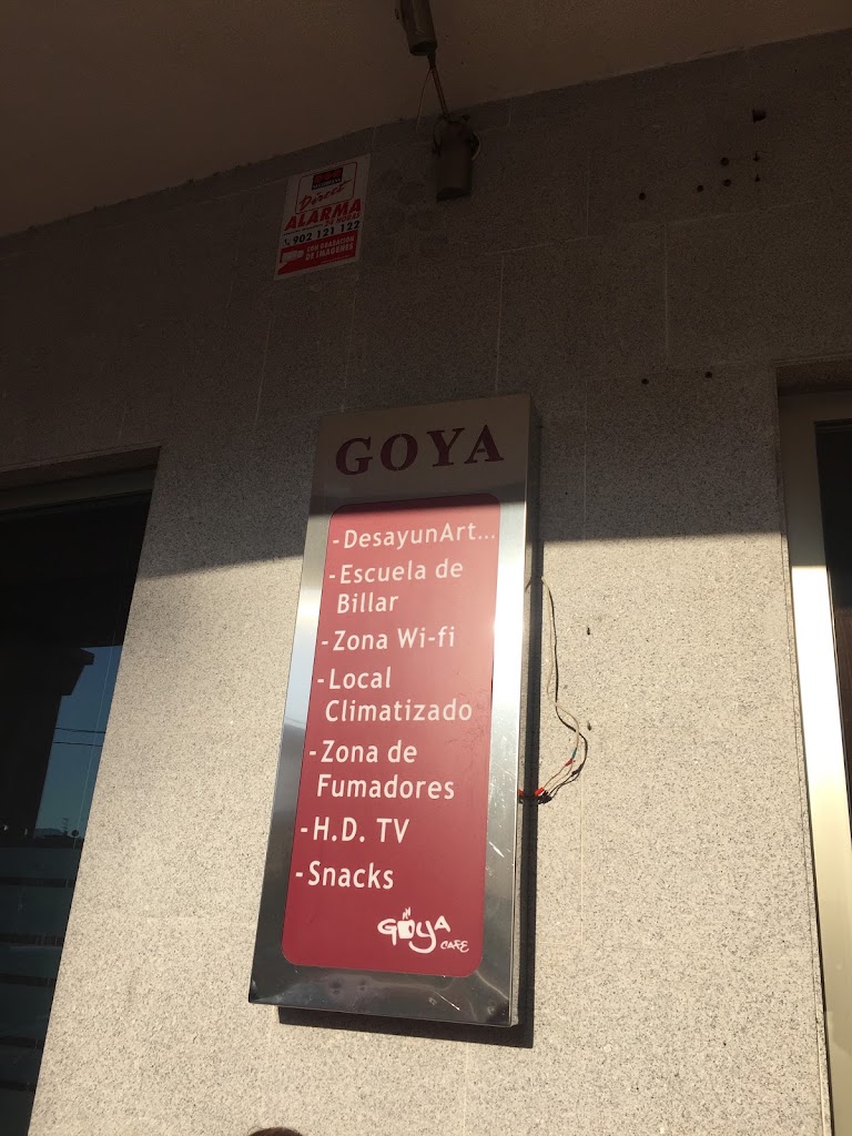 Goya, Cafe & Pub — Carta