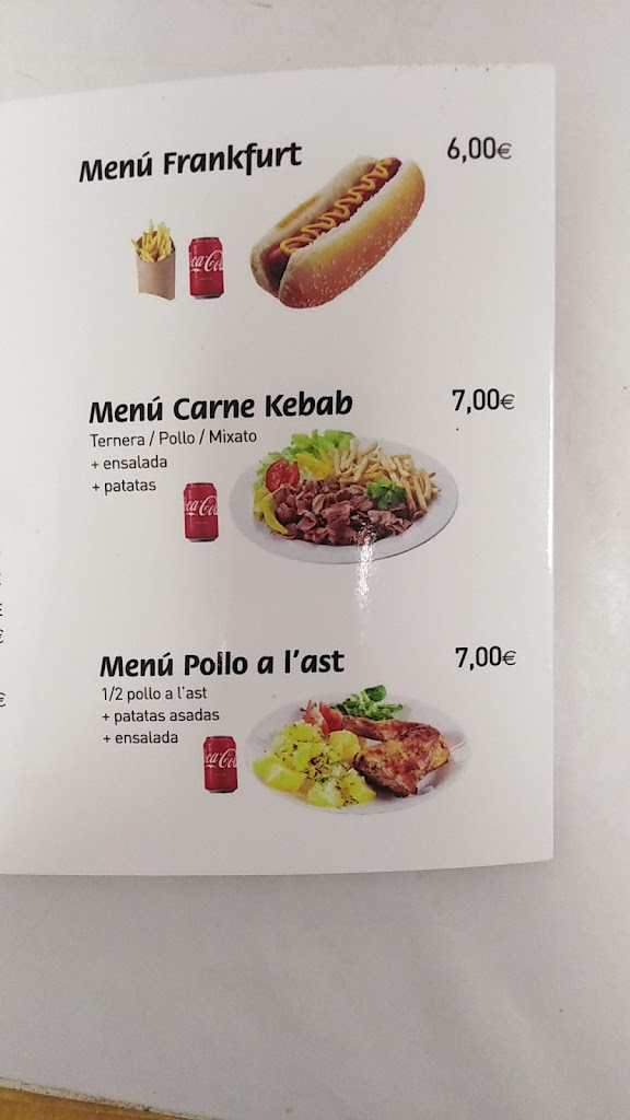 AMAR DONERKEBAB Pizzeria — Carta