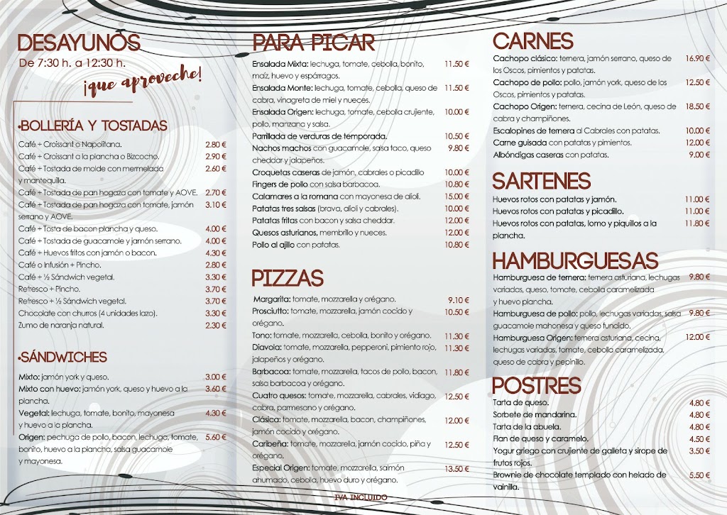 Origen Nuevo Roces — Carta