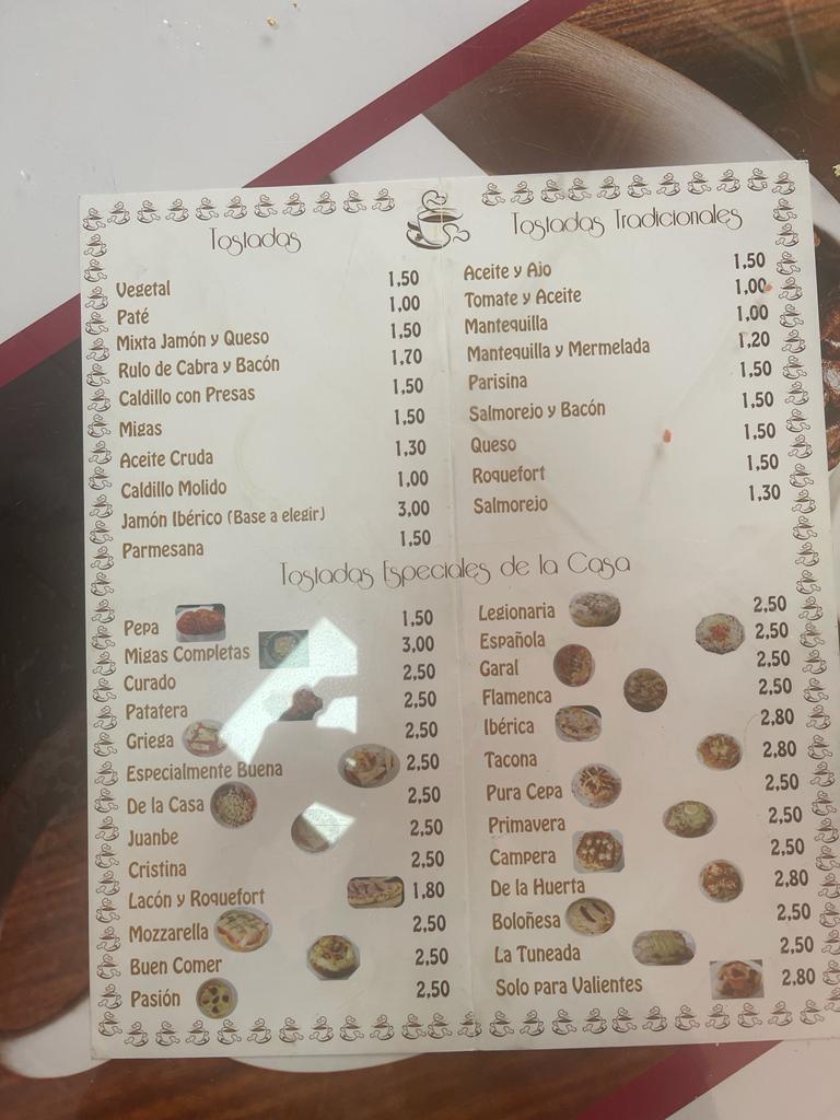 El Buen Comer — Carta