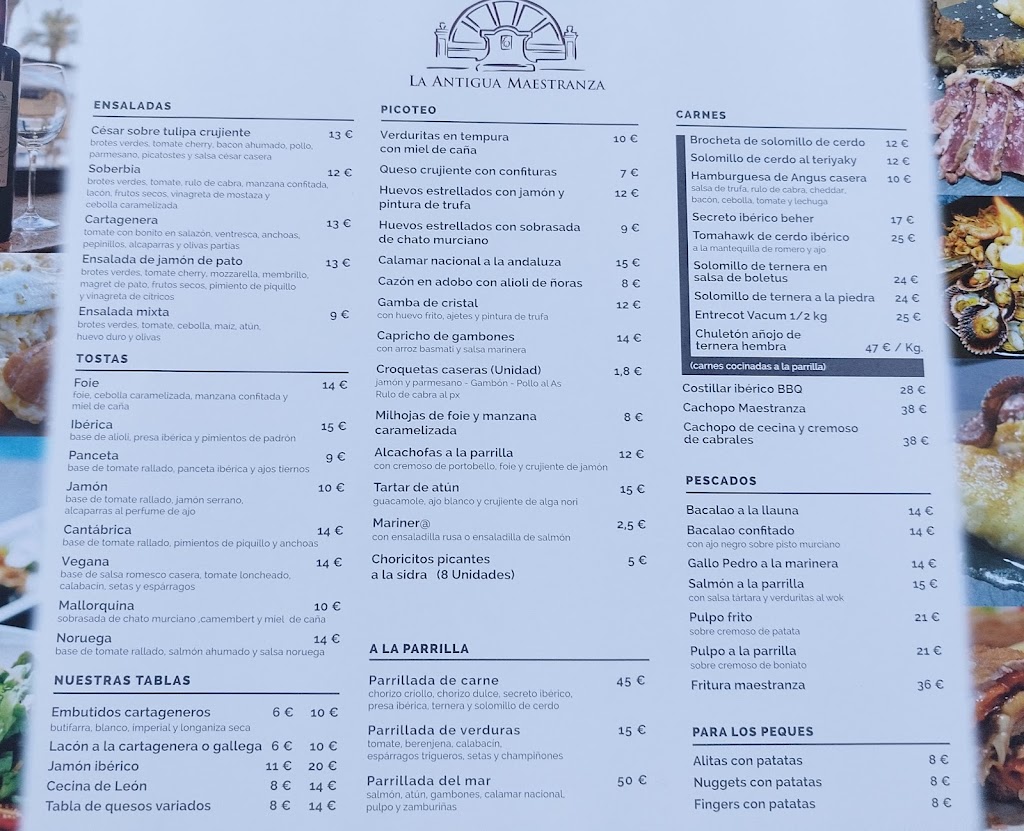 La Antigua Maestranza — Carta