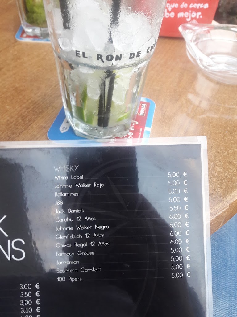 Alberto's Bar — Carta