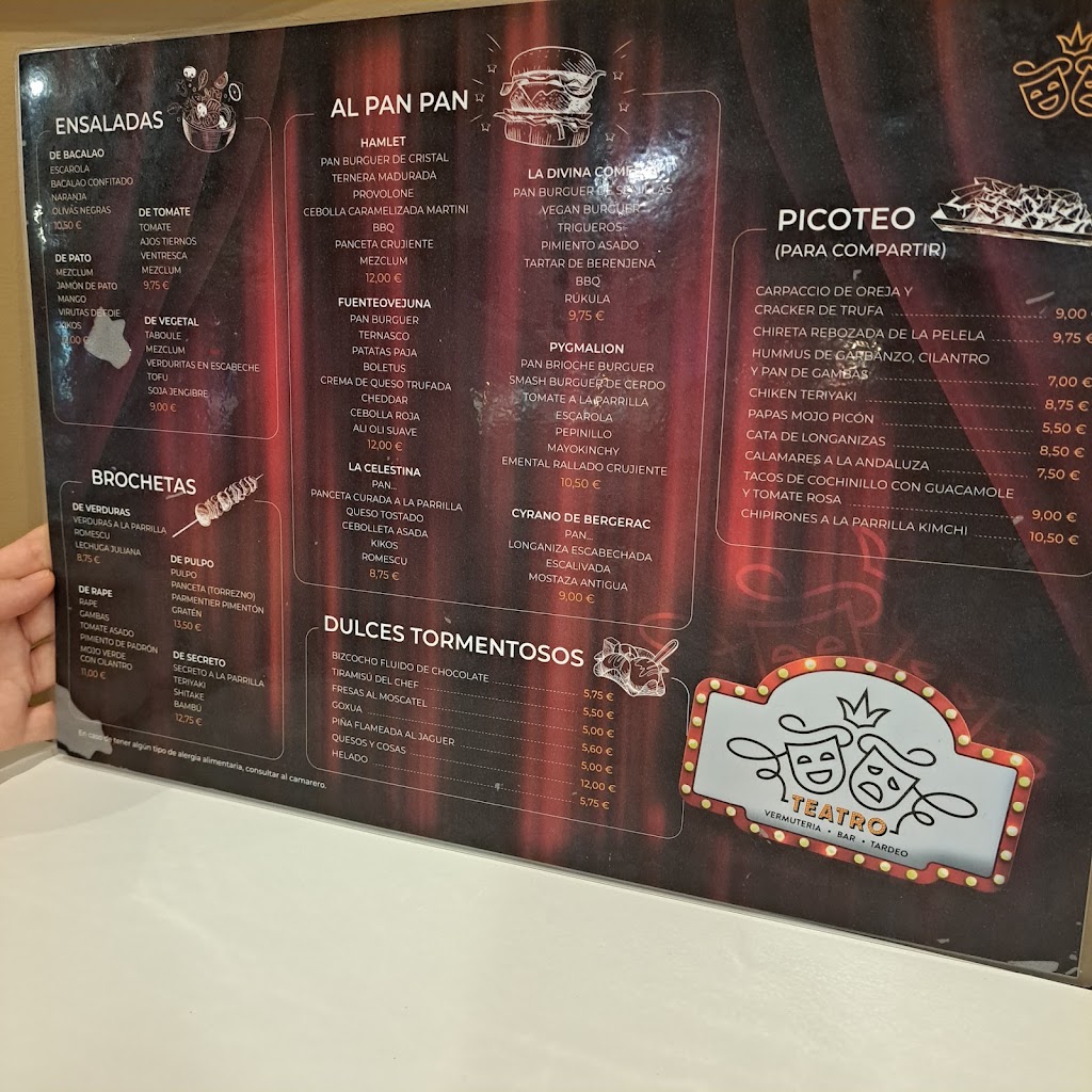 Teatro VermuTardeo — Carta