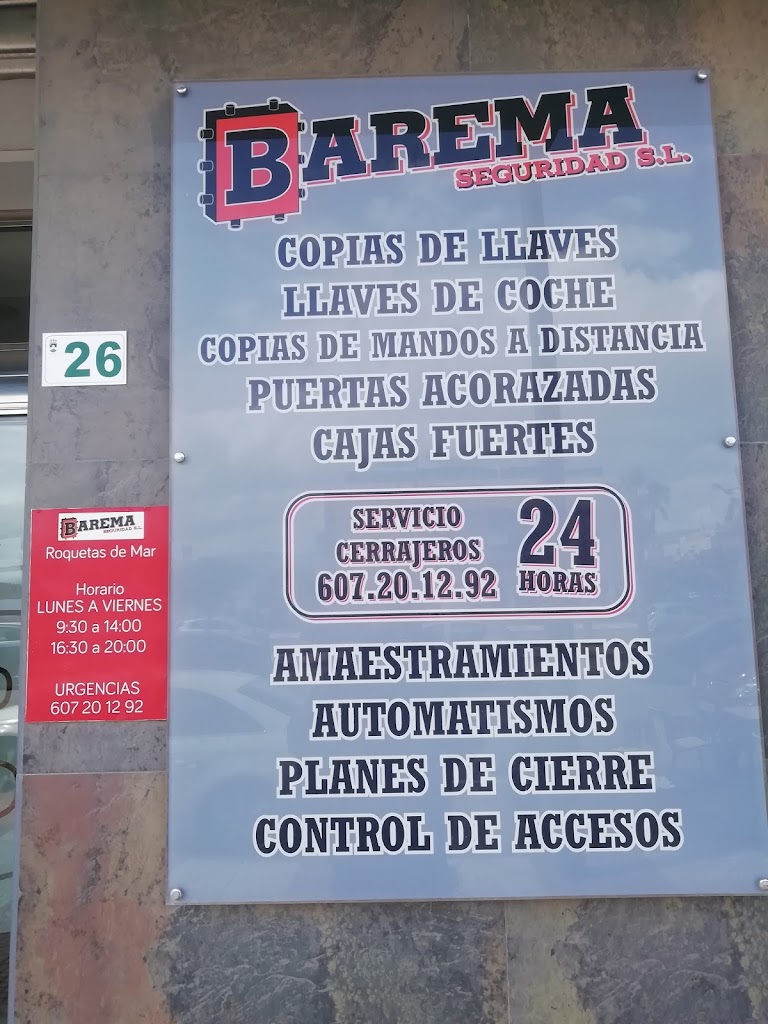 BAREMA SEGURIDAD ROQUETAS