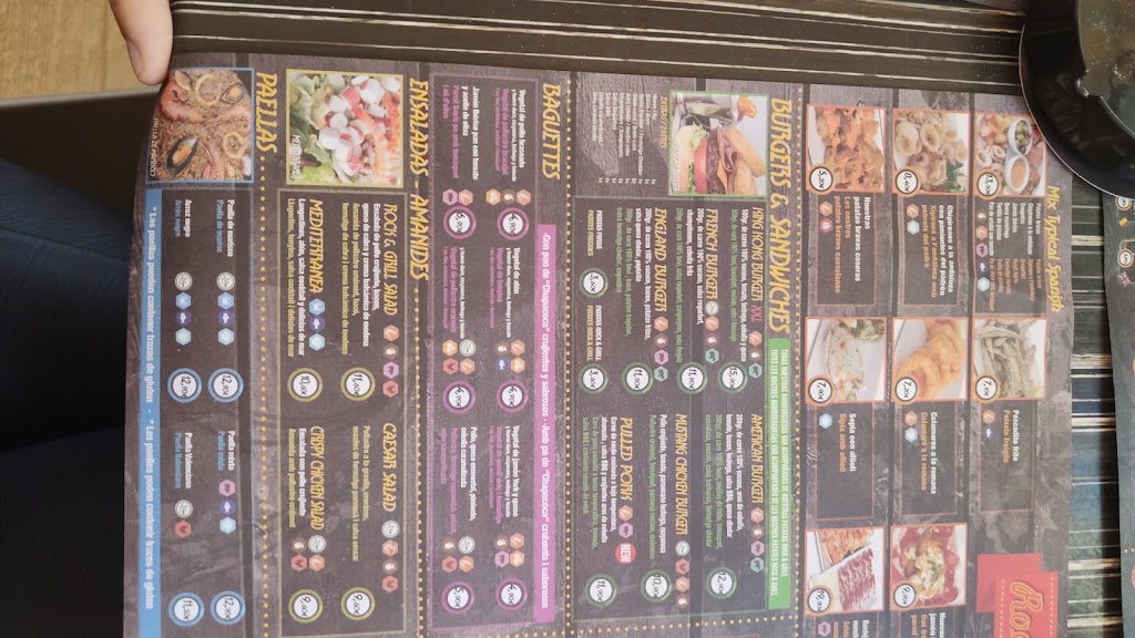 Rock & Grill — Carta