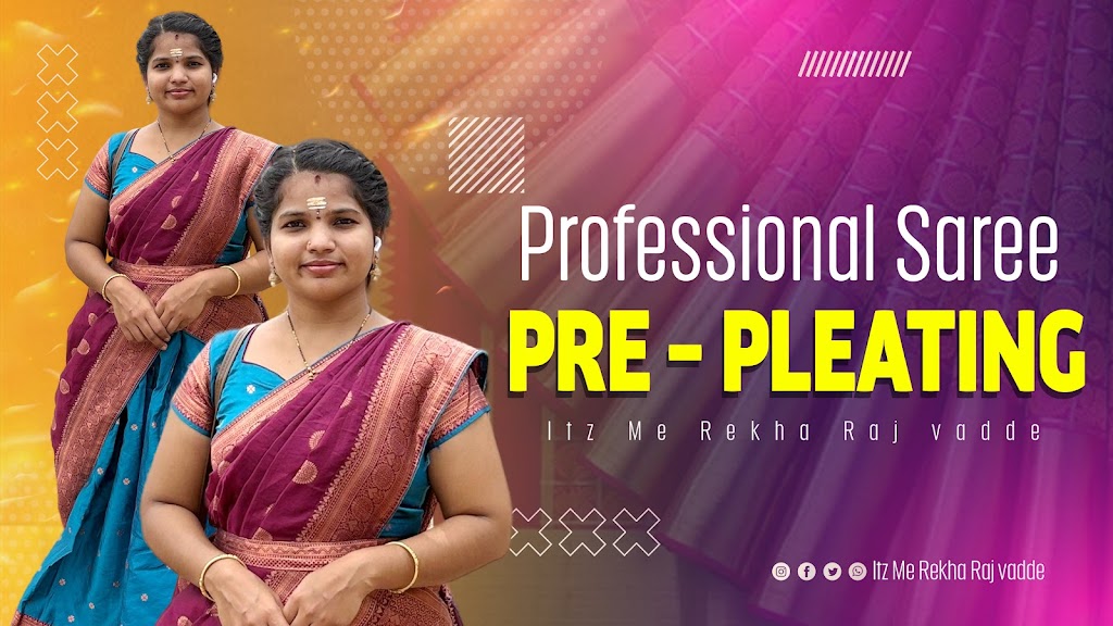 Aarohi Saree Pre Pleating Saree Draping