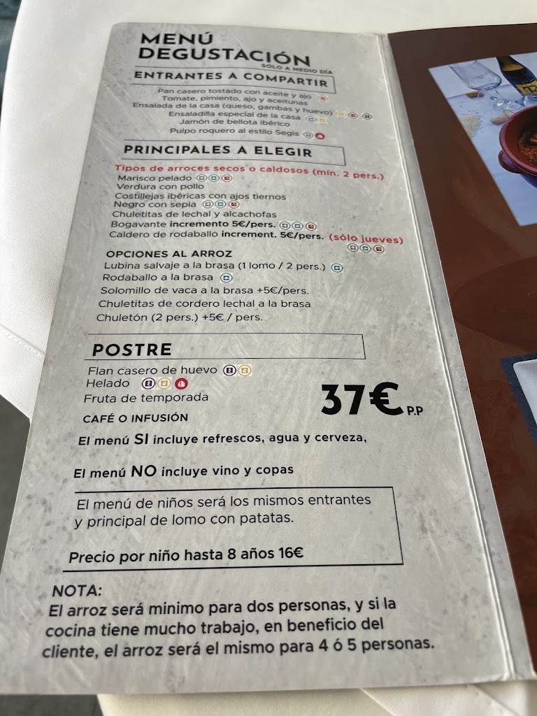 Casa Segis El Campello — Carta