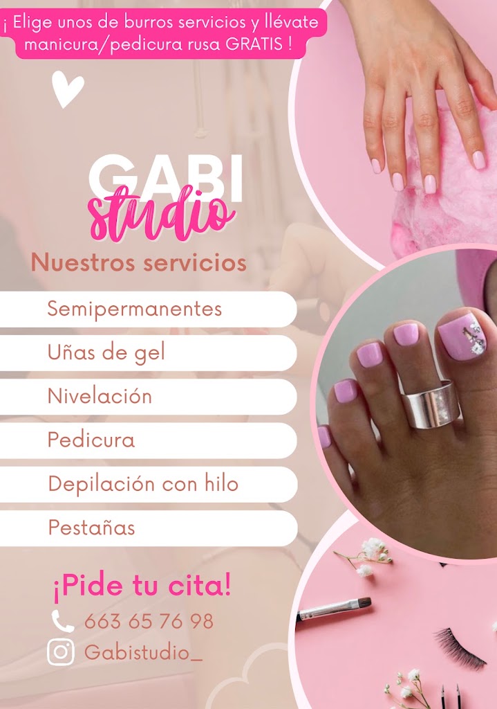 Gabi Studio unas y pestanas — Carta