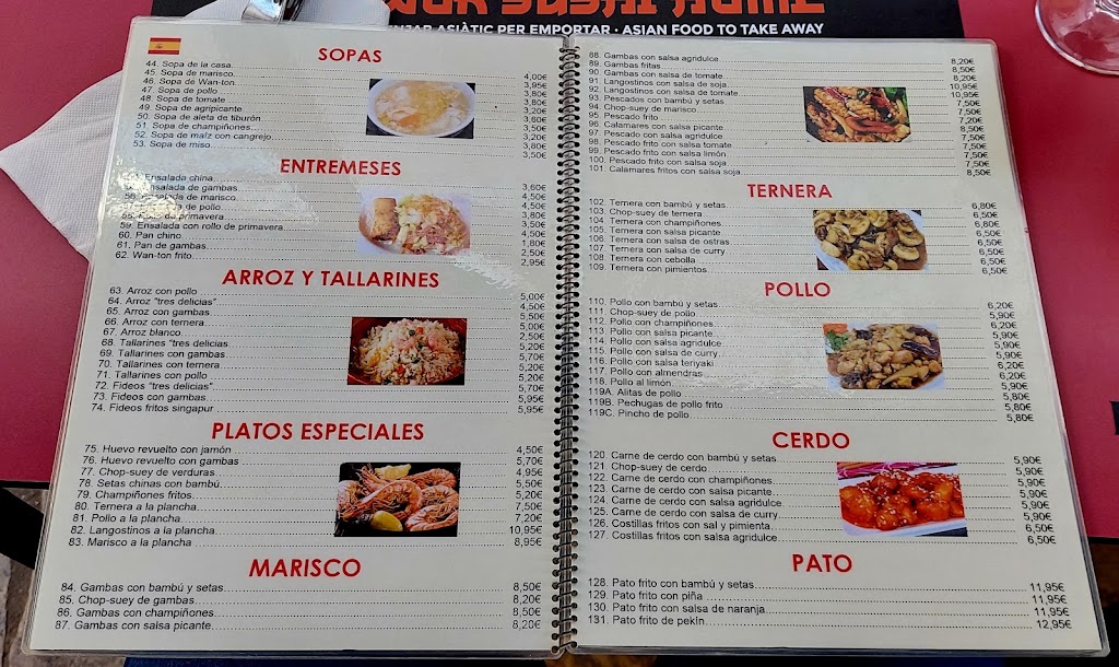 Wok Sushi Home — Carta