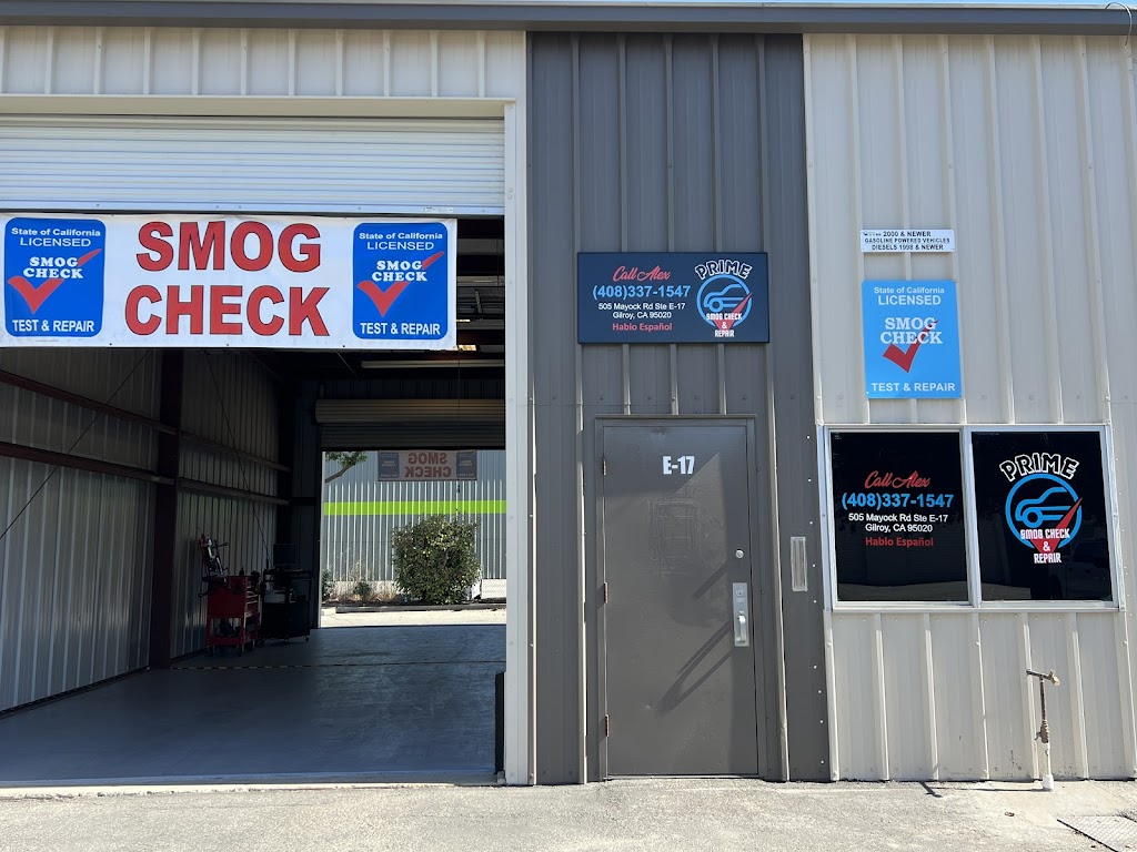 Smog inspection station in Gilroy