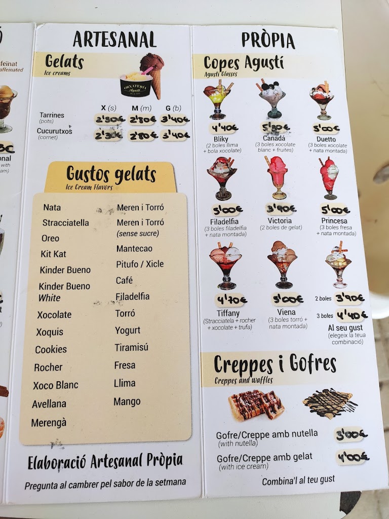 Orxateria Agusti — Carta
